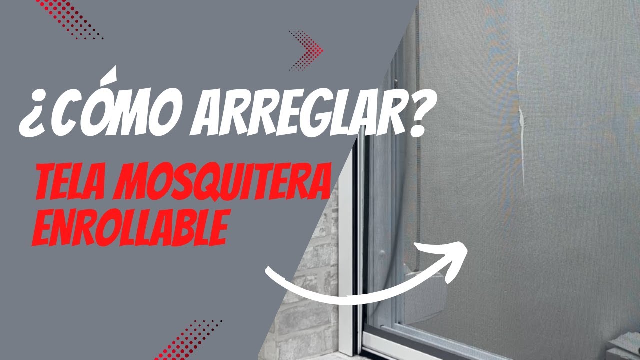 Cómo cambiar la tela de una mosquitera enrollable